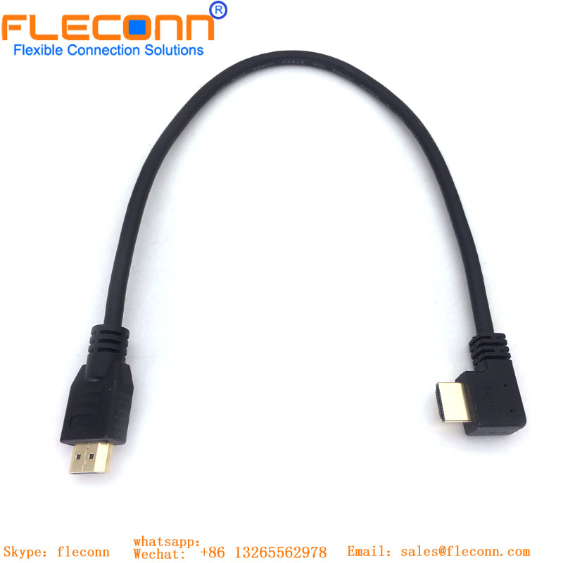 HDMI Straight To 90 Degree Extension Cable